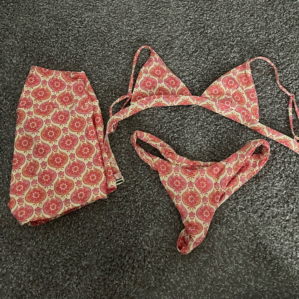 Sun Bleached Swim Set, Top, bottoms and swim shorts